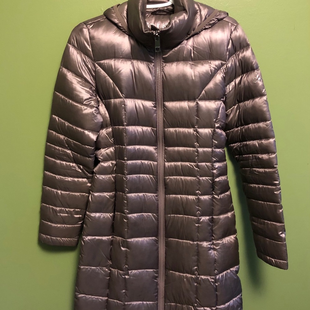 NEW Calvin Klein Down Puffer Long Jacket XS